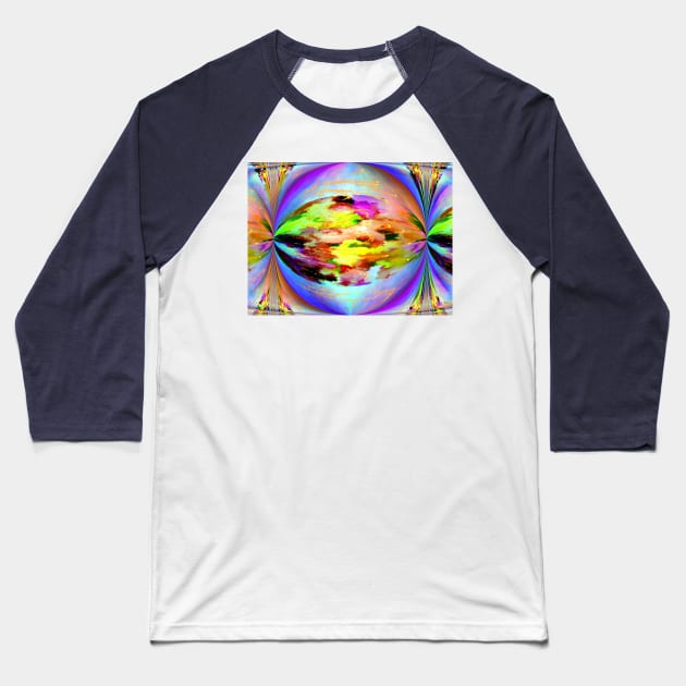 Abstract Circle Baseball T-Shirt by danieljanda